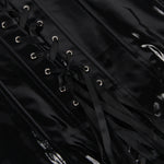 Black Strapless Leather/Plastic Corset with Panties