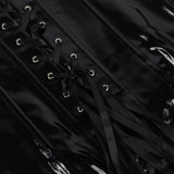 Black Strapless Leather/Plastic Corset with Panties