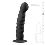 Silicone Suction Cup Dildo - Black