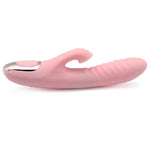 20-Speed Pink Color Silicone Rabbit Vibrator with Clitoral Sucking Stimulator